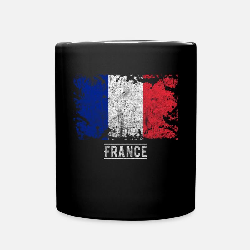 France flag flag - Full Colour Mug - black