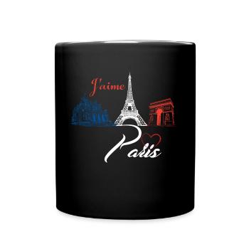I like Paris - Full Colour Mug - black - Front
