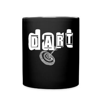 jeu de fléchettes - Mug uni - noir - Devant