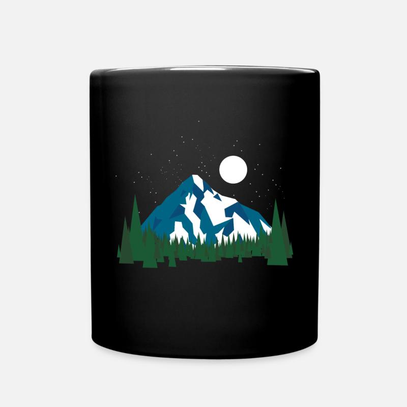 Origami Natur - Tasse einfarbig - Schwarz