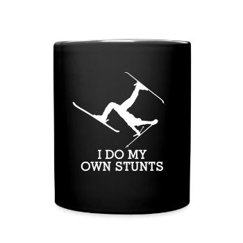 I do my own stunts - Full Colour Mug - black - Front