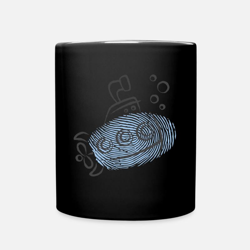 Cooles U-Boot Kinder und Baby Shirt Geschenk - Tasse einfarbig - Schwarz