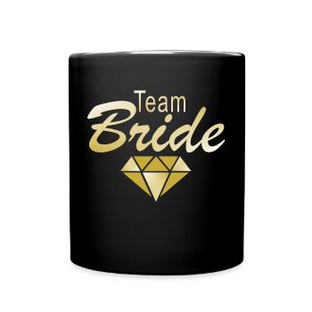 Équipe mariée - Mug uni - noir - Devant