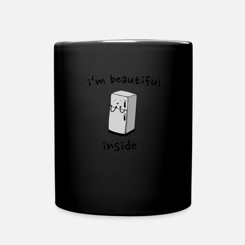 I am beautiful inside - Full Colour Mug - black