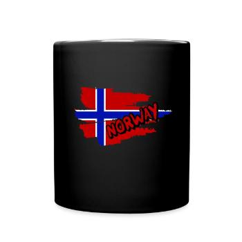 Norway - Full Colour Mug - black - Front