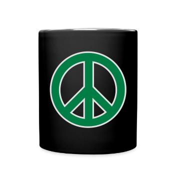 Peace symbol - Full Colour Mug - black - Front