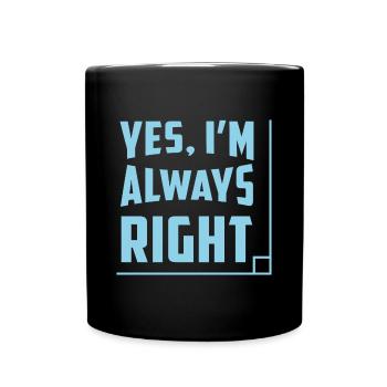 professeur de maths drôle - Mug uni - noir - Devant