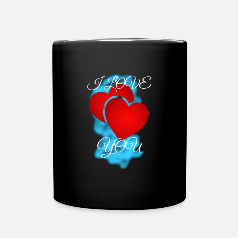 Ich Liebe Dich - Tasse einfarbig - Schwarz