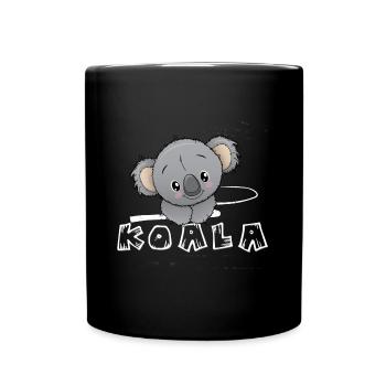 Koala Koalaliebhaber Geschenk Babykleidung - Tasse einfarbig - Schwarz - Vorne