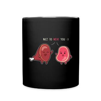 Nice to Meat you - Full Colour Mug - black - Front