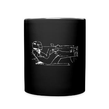 Racer racing car racing birthday idea - Full Colour Mug - black - Front