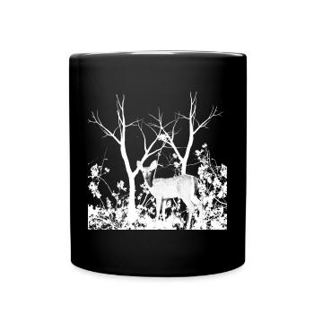 Biche Gracieuse Forêt Sauvage - Mug uni - noir - Devant