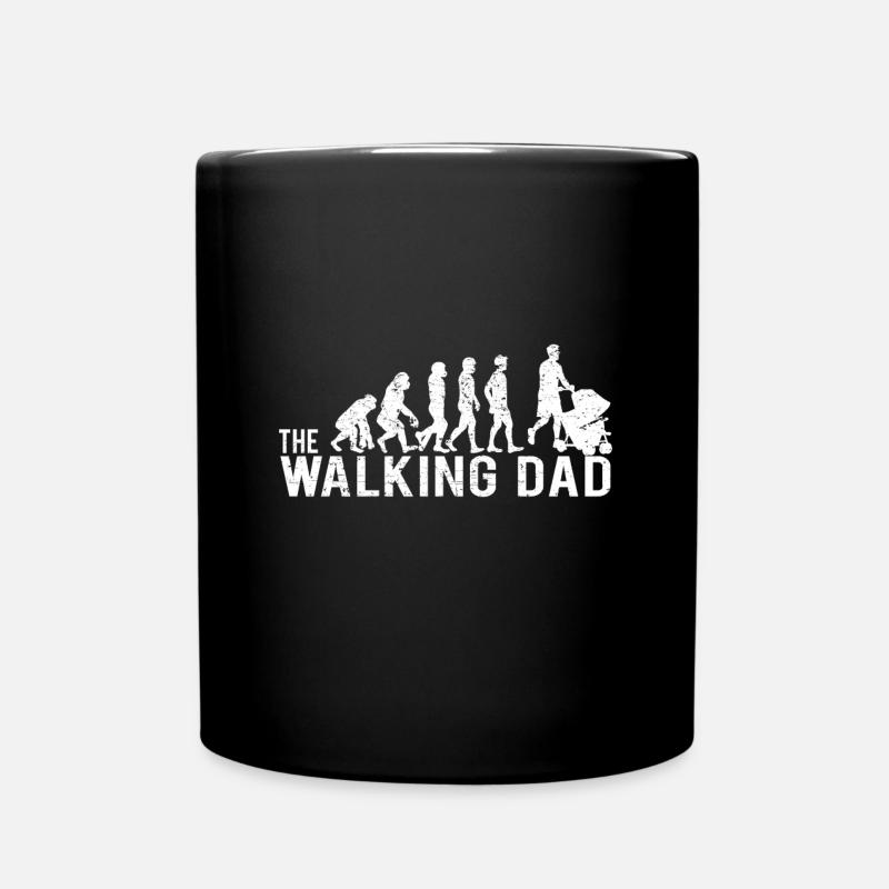 Cadeau de papa mari de poussette d'évolution de bébé - Mug uni - noir
