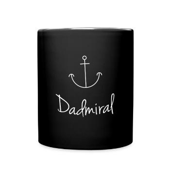 Father's Day Father Dad Father's Day Gift Dadmiral - Full Colour Mug - black - Front