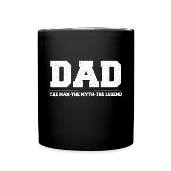 Cadeau fête des pères père fête des pères - Mug uni - noir - Devant
