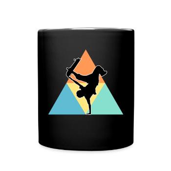 Skateboarding - Tasse einfarbig - Schwarz - Vorne