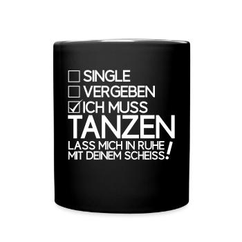 Dancing single - Full Colour Mug - black - Front