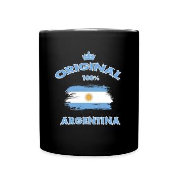 Argentinien Original 100% / Geschenk Südamerika - Tasse einfarbig - Schwarz - Vorne