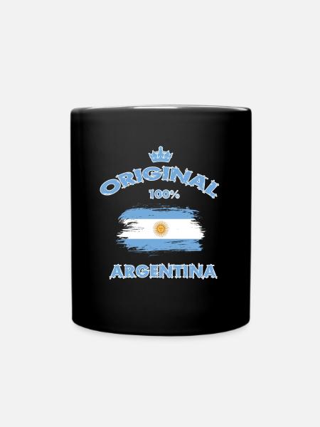 Argentinien Original 100% / Geschenk Südamerika - Tasse einfarbig - Schwarz