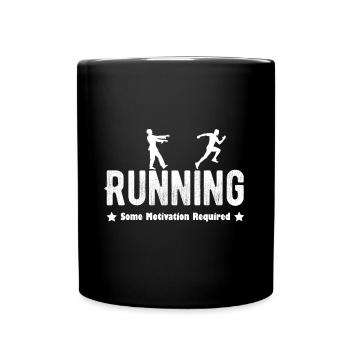Running Zombie Jogger Fitness Running Gift White - Full Colour Mug - black - Front