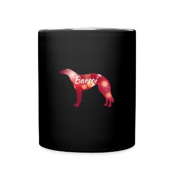 Borzoi dog gassi dogs puppy gift mom daddy - Full Colour Mug - black - Front
