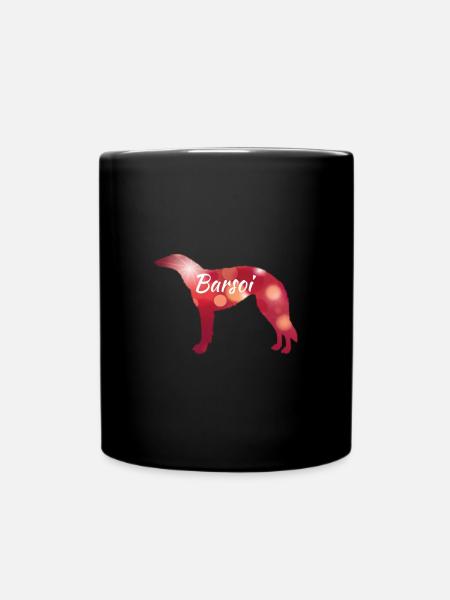 Barsoi hund gassi hunde welpe geschenk mama papa - Tasse einfarbig - Schwarz