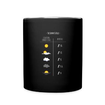 Photographer taking photos photo shoot photography - Full Colour Mug - black - Front