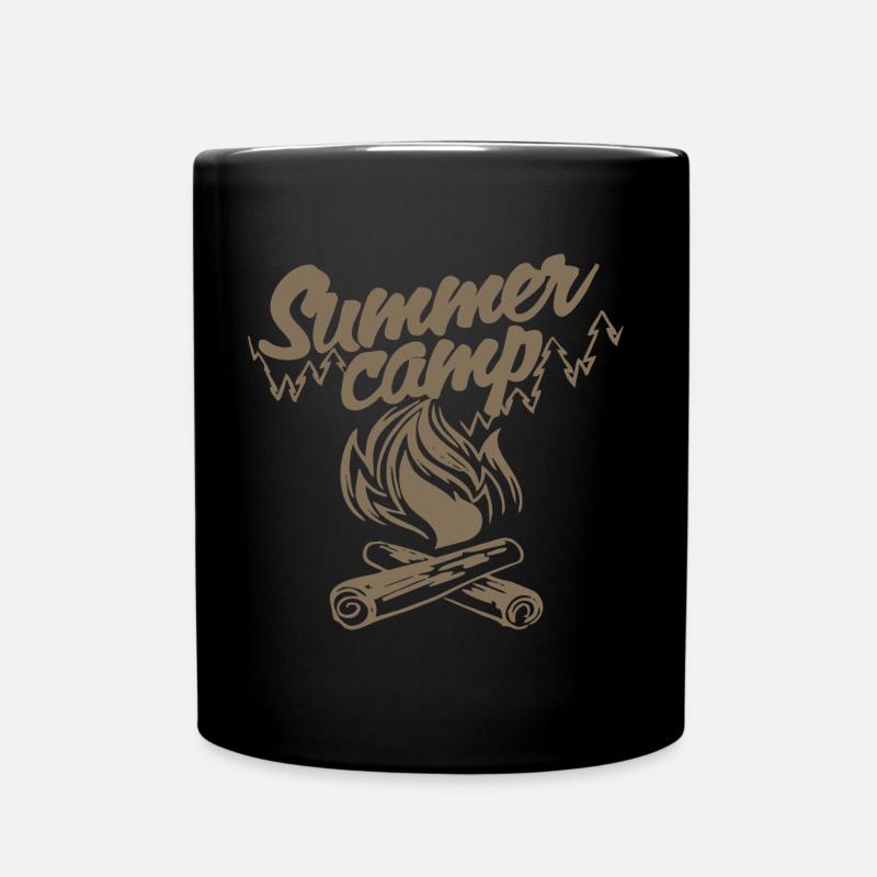 Summer Camp - Tasse einfarbig - Schwarz