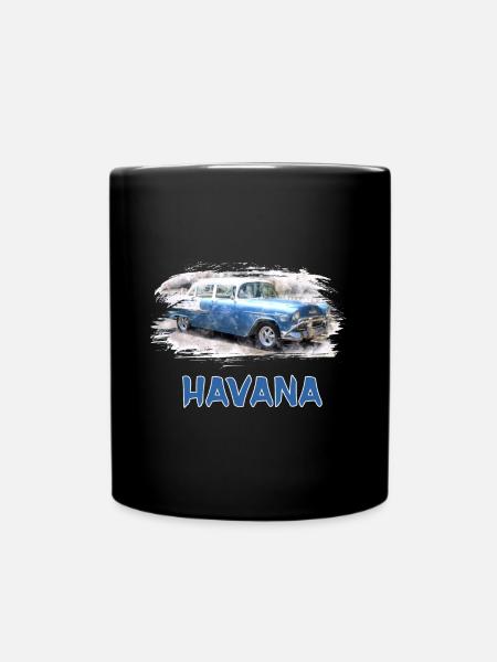 Havane Oldtimer / Cadeau Caraïbes Havana Cuba - Mug uni - noir