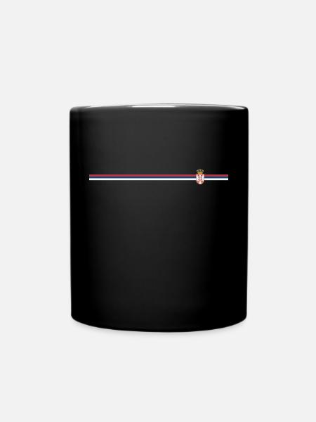 Срби ideaа Drapeau Serbie Idée cadeau d'un fier Serbe - Mug uni - noir