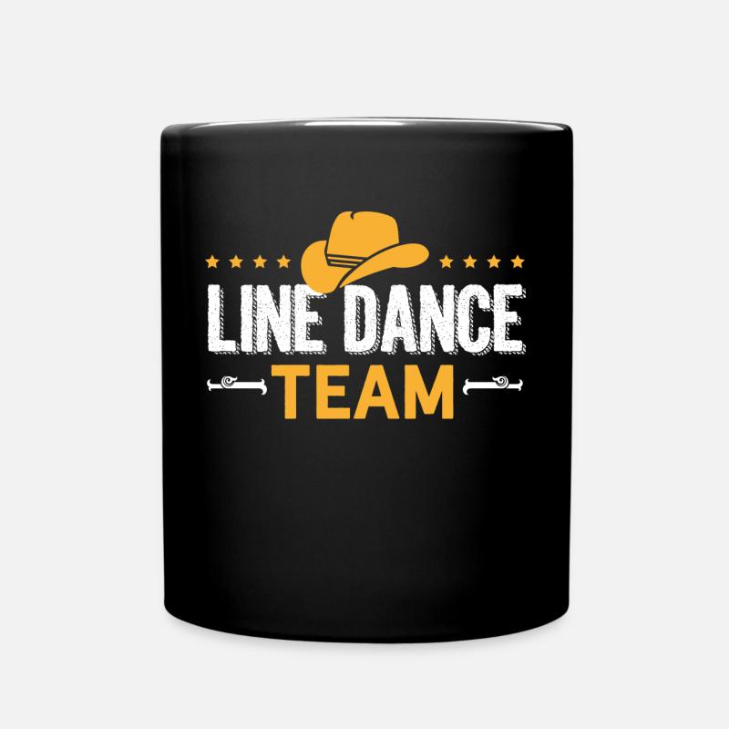Line Dance Shirt Line Dance Team Gift Tee - Mug uni - noir
