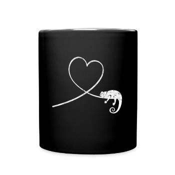 Chameleon Reptile Terrarium Pet Gift - Full Colour Mug - black - Front