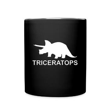 triceratops - Tasse einfarbig - Schwarz - Vorne