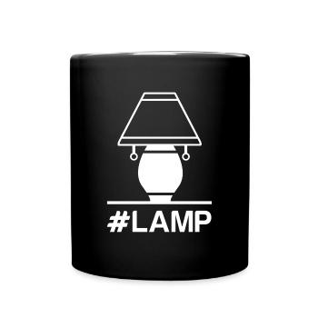 Lamp bulb lampshade lamp - Full Colour Mug - black - Front