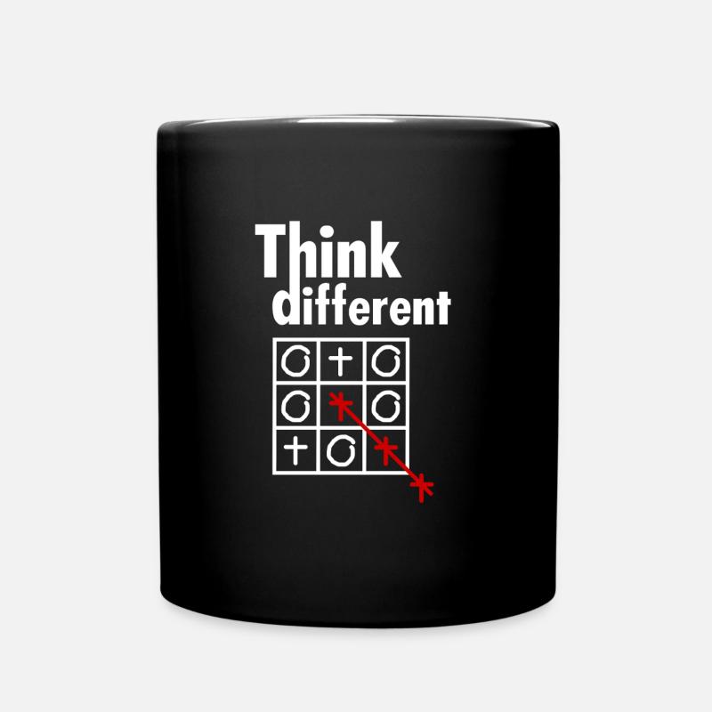 Denken Sie anders B - Tasse einfarbig - Schwarz