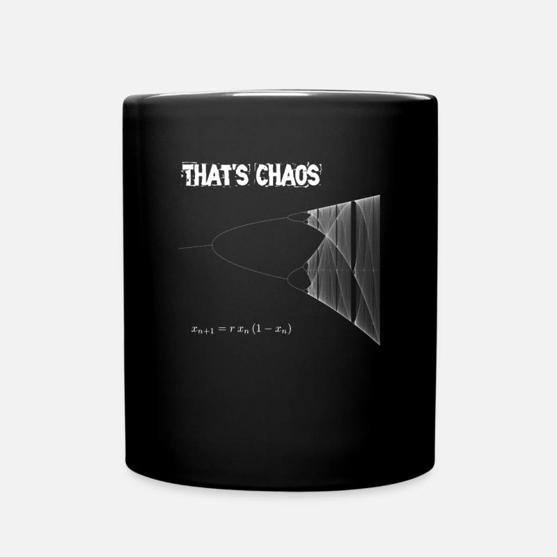 Thats Chaos - logistic map - geekcontest - Tasse einfarbig - Schwarz