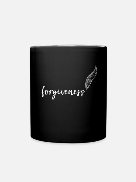 Calligraphie au pardon avec pardon - Mug uni - noir