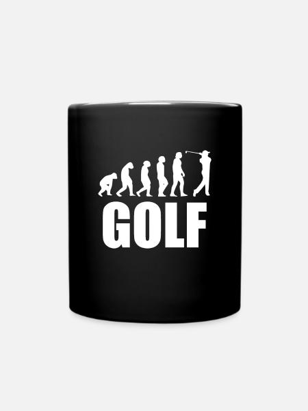 Golf Evolution Gift Golfer Retraité - Mug uni - noir