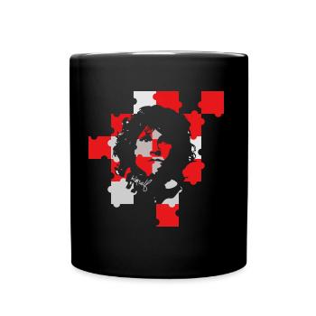 morrison jim 70 Musiklegende Doors - Tasse einfarbig - Schwarz - Vorne