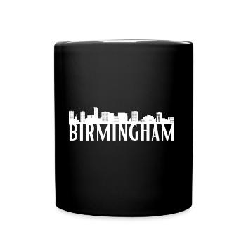Birmingham England skyline gift idea UK - Full Colour Mug - black - Front