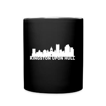 Kingston Upon Hull Skyline Gift Idea UK - Full Colour Mug - black - Front