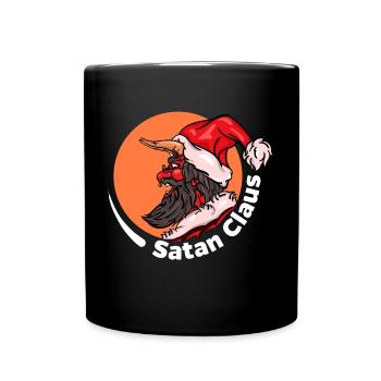 Bad Santa Claus Satan Claus Santa Christmas - Full Colour Mug - black - Front