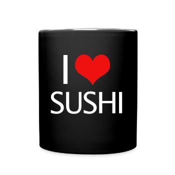sushi - Mug uni - noir - Devant