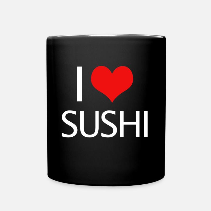 sushi - Tasse einfarbig - Schwarz
