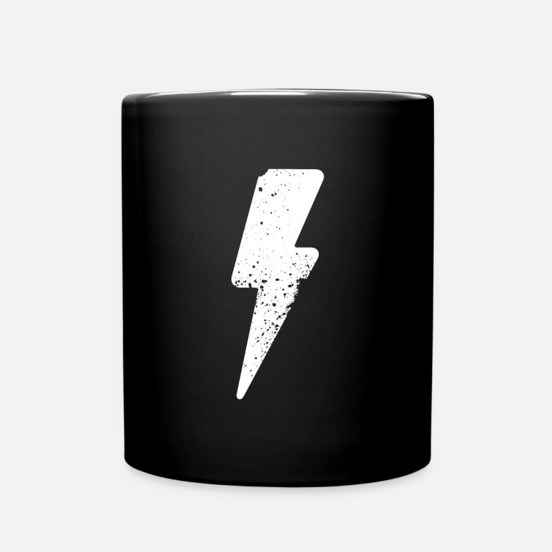 blitz symbol zorn - Tasse einfarbig - Schwarz