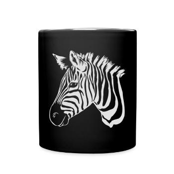 zebra light - Full Colour Mug - black - Front