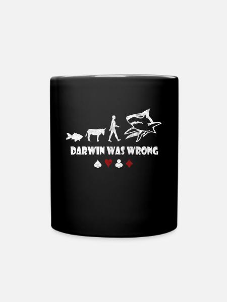 poker - Mug uni - noir