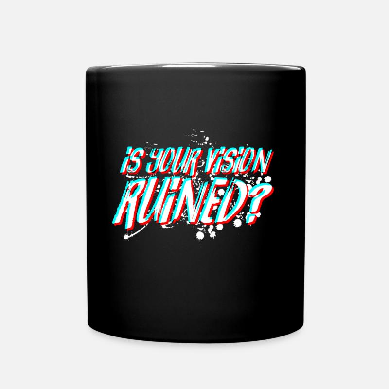 EST VOTRE VISION RUINED V2 - Mug uni - noir