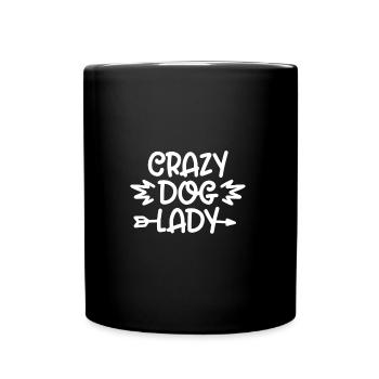 Crazy dogs lady gift mom paw paw bear - Full Colour Mug - black - Front