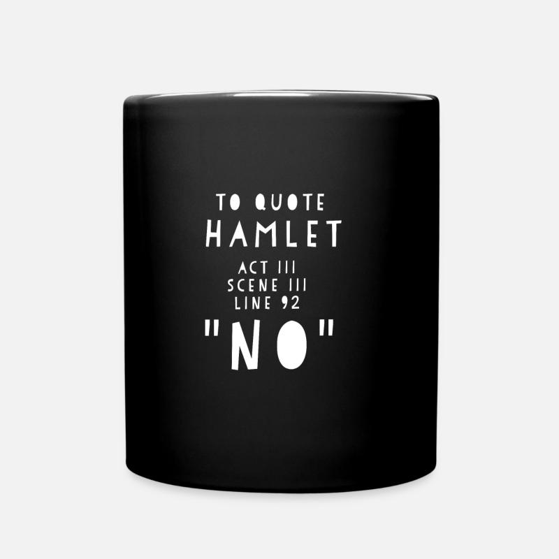 Hamlet - Tasse einfarbig - Schwarz